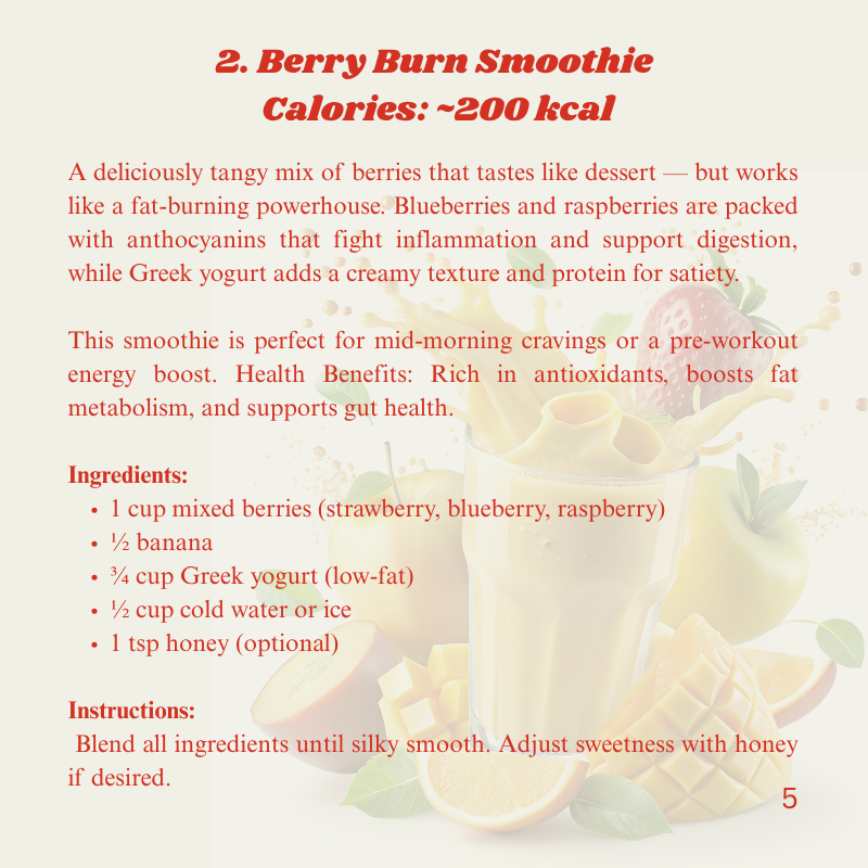 30-Day Weight Loss Smoothie Plan